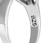 Plain Sterling Silver Celtic Knot Ring, rp241